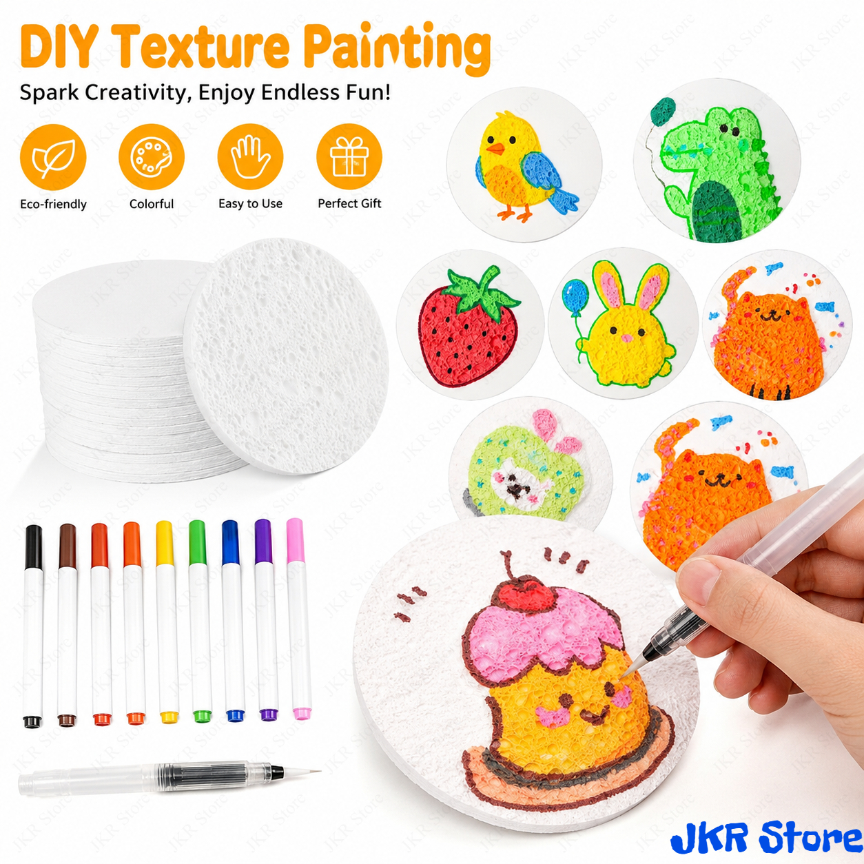 Kids Sponge Canvas Board 3D Pu - đánh giá và giá Art Craft Using Paper