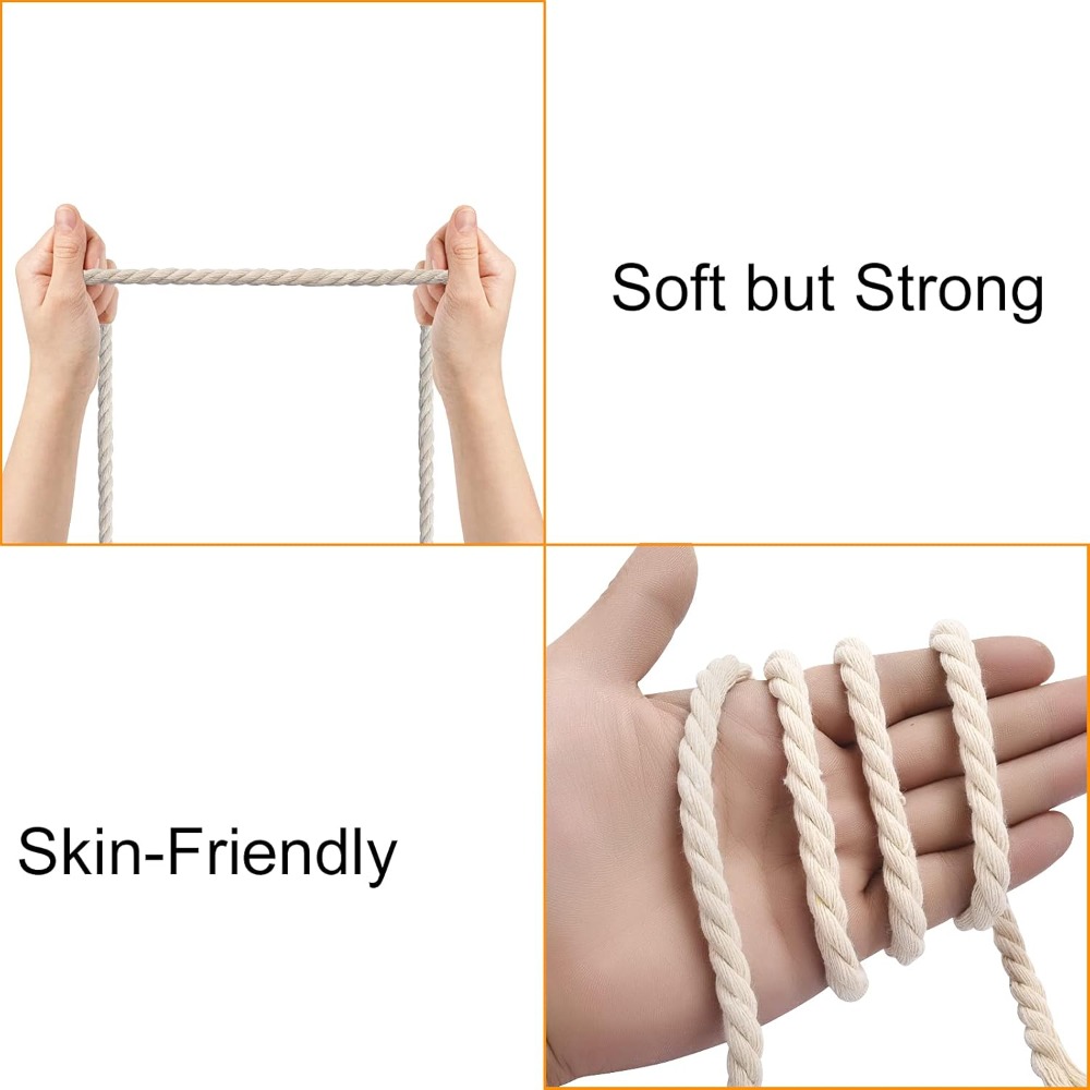 8mm x 20 Yards Natural Unbleac - đánh giá và giá Macrame Cord Cotton