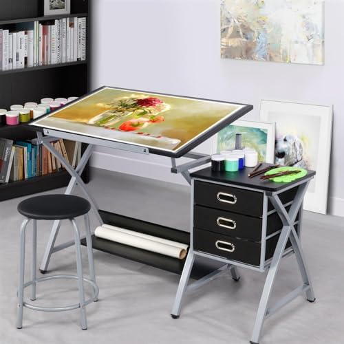 Drafting Desk, Drawing Table f - đánh giá và giá Art & Craft Toys For Kids