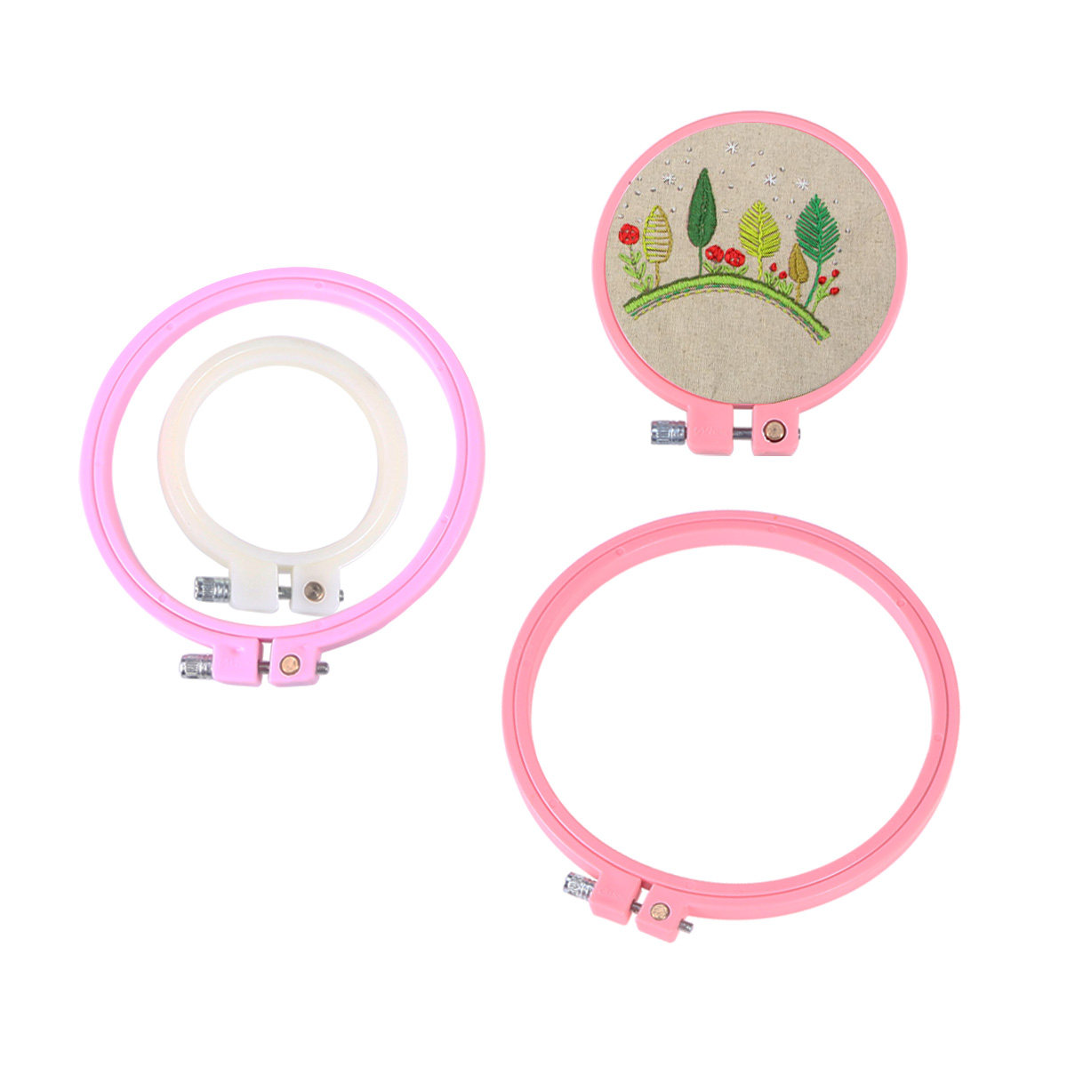 4Pcs Adjustable Embroidery Hoo - đánh giá và giá Craft And Art Difference