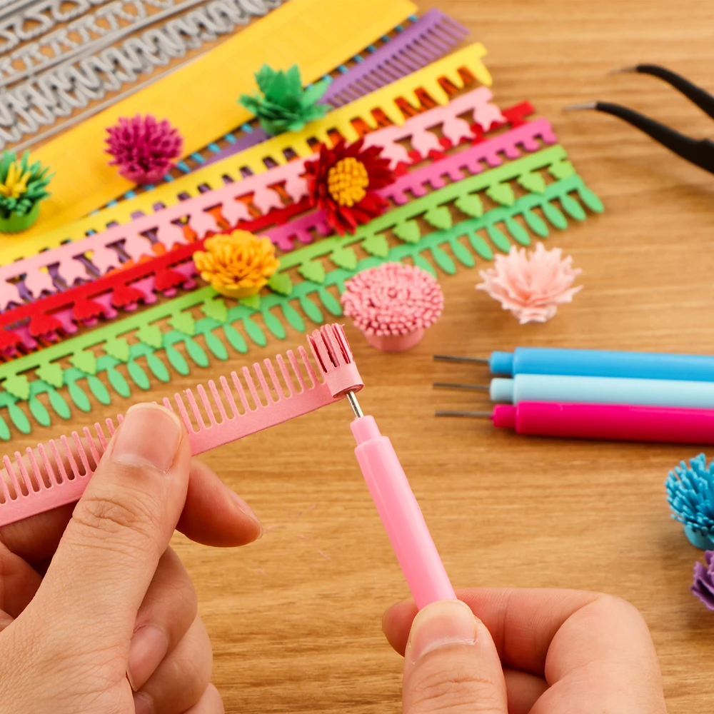 3D Spiral Flower Cutting Dies  - đánh giá và giá Quilling Paper Strips