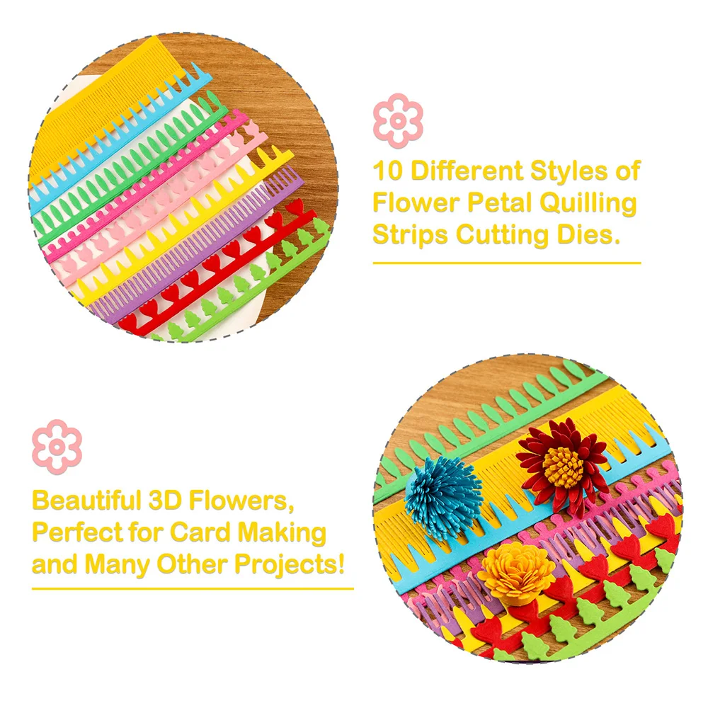 3D Spiral Flower Cutting Dies  - đánh giá và giá Quilling Paper Strips