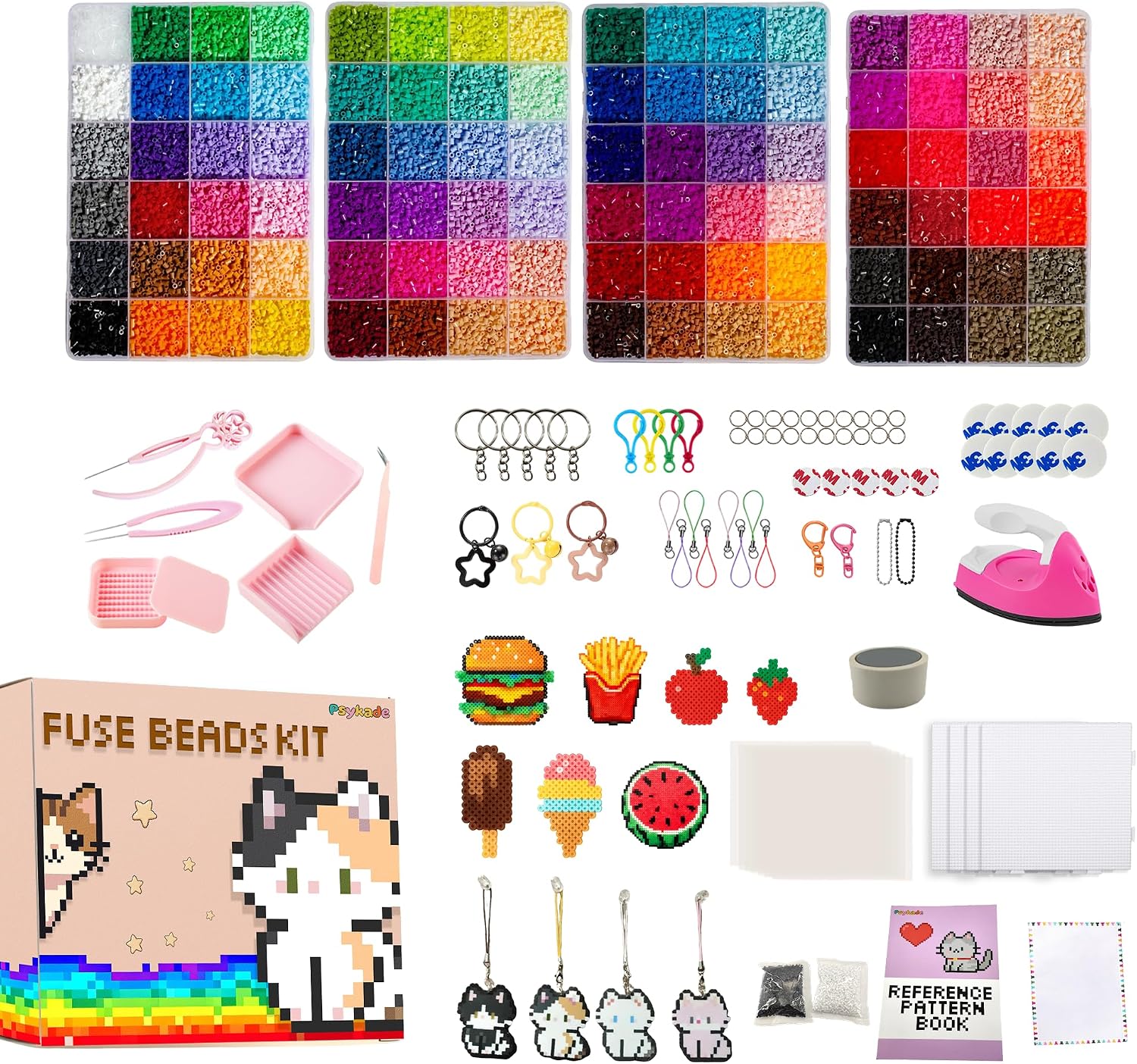Fuse Beads Kit-Easy DIY-96 Col - đánh giá và giá Art Craft Kits