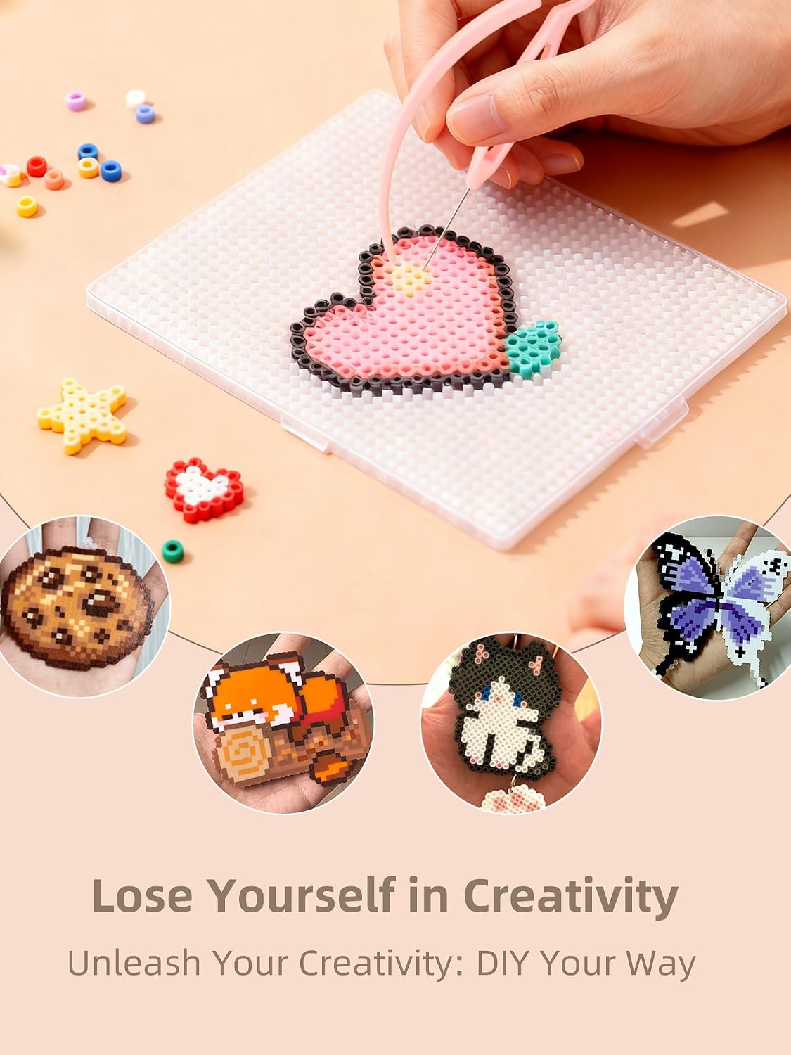 Fuse Beads Kit-Easy DIY-96 Col - đánh giá và giá Art Craft Kits