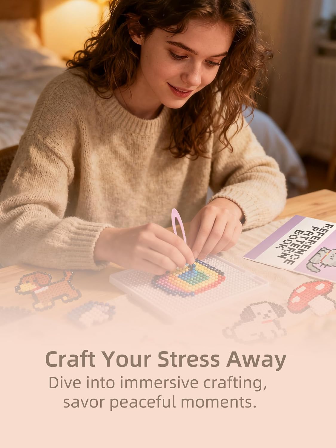 Fuse Beads Kit-Easy DIY-96 Col - đánh giá và giá Art Craft Kits