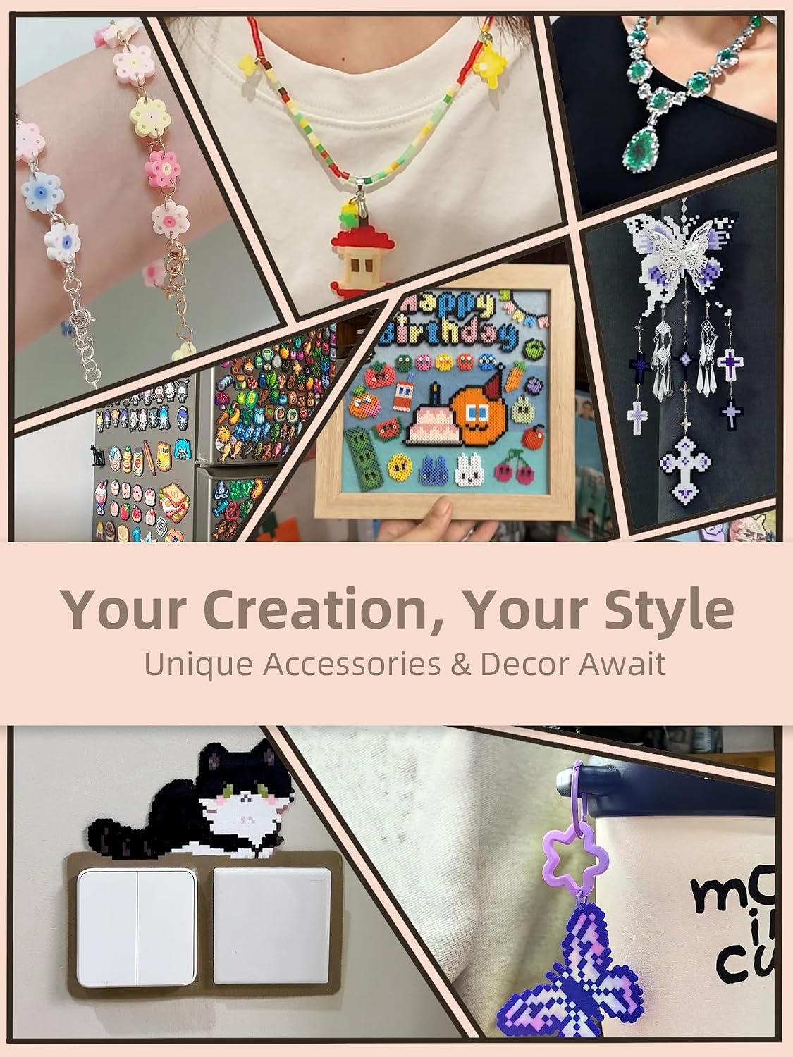 Fuse Beads Kit-Easy DIY-96 Col - đánh giá và giá Art Craft Kits